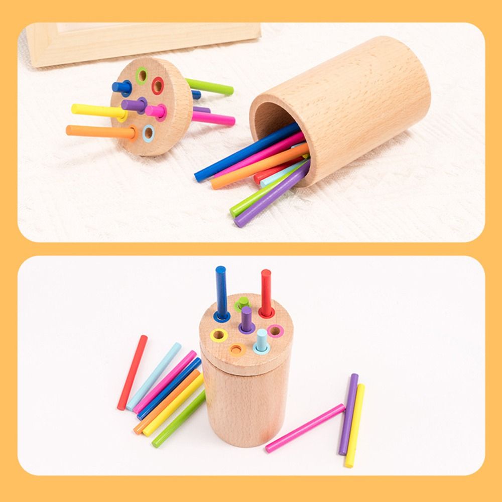 Dice Tower Wooden - 42/16 다채로운 색상의 나무 막대, 나무