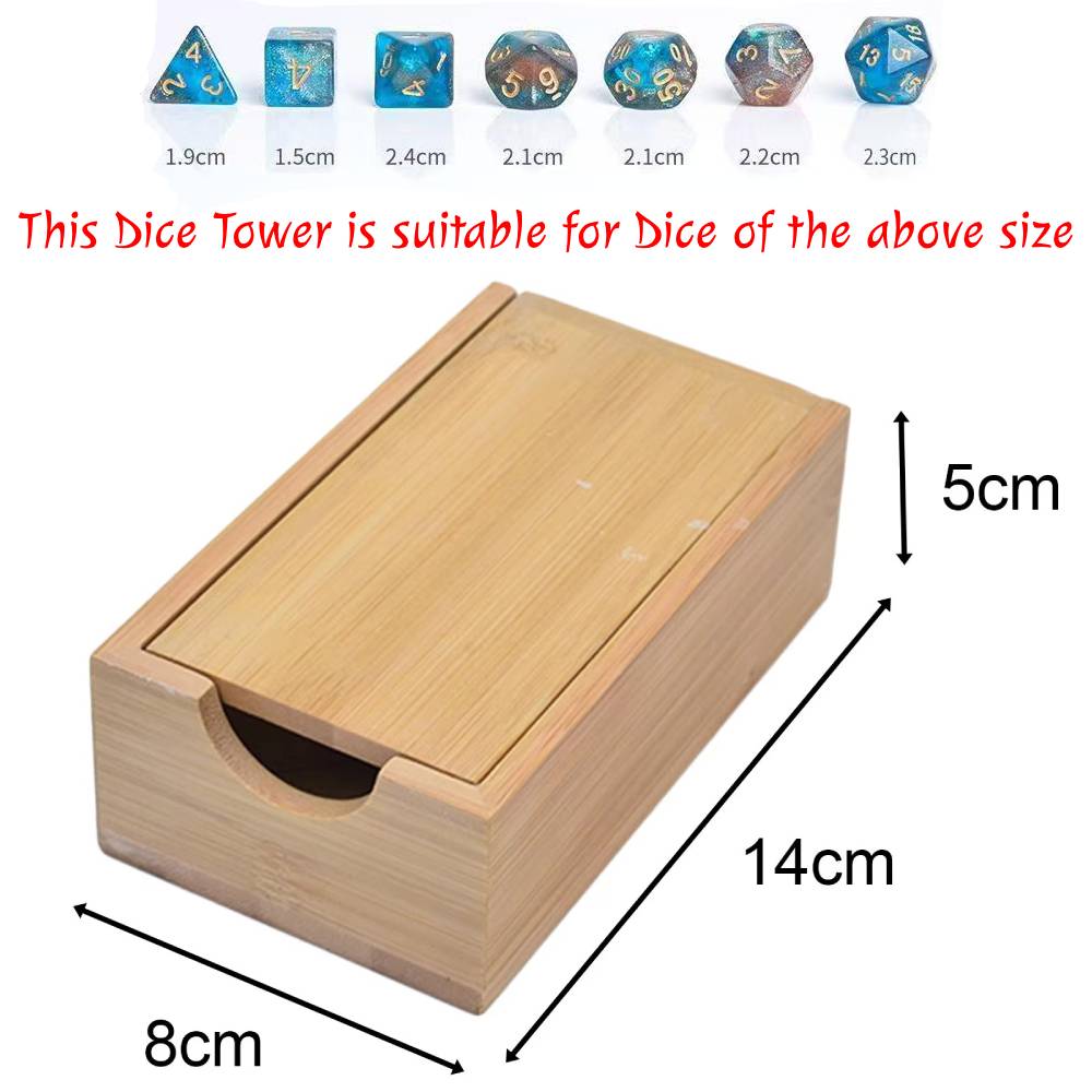 Dice Tower Wooden - 접이식 다이스 타워 다이스 보관함 대나무