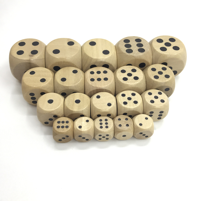Dice Tower Wooden - 새로운 100개입 게임용 주사위 세트 12/16/20/25mm