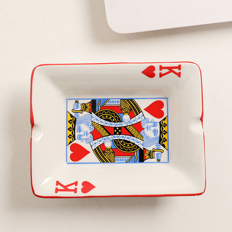 홈 오피스 포커 도자기 재떨이, 창의적인 세라믹 재떨이 - Board Game Hotel 리뷰 및 가격