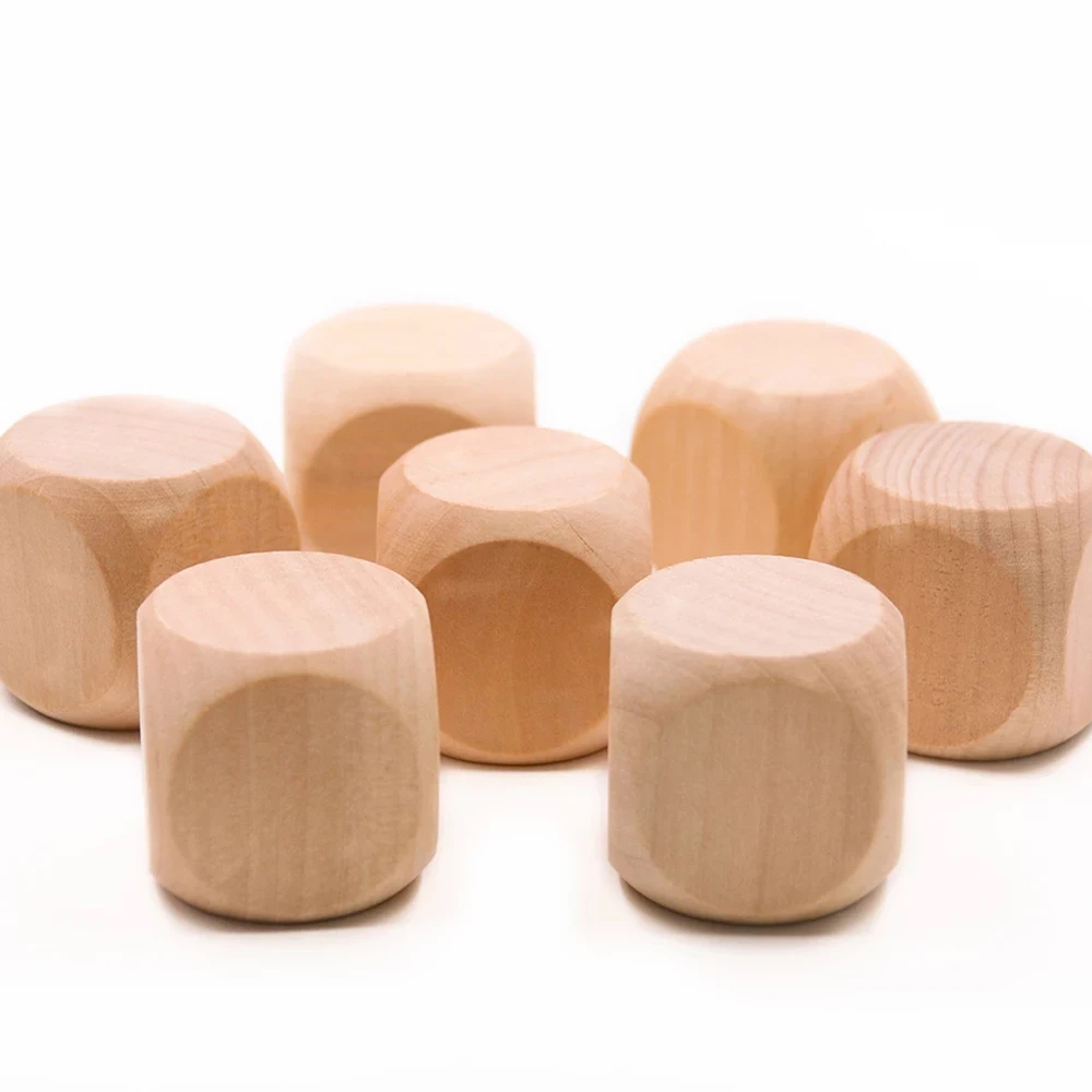 빈 나무 주사위 미완성 사각형 블록, 6 면 나무 큐브 - Dice Tower Wooden 리뷰 및 가격