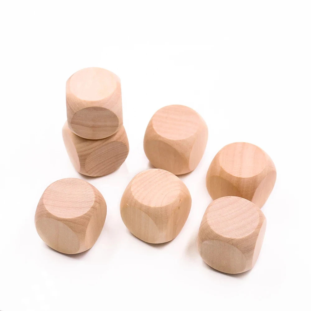 빈 나무 주사위 미완성 사각형 블록, 6 면 나무 큐브 - Dice Tower Wooden 리뷰 및 가격