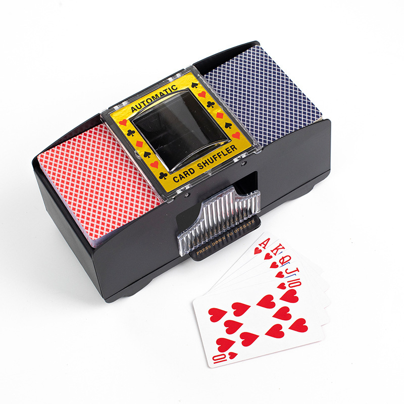 자동 카드 셔플링 머신 1/2 덱 전기 포커 카드 셔플 - Board Game Hotel 리뷰 및 가격