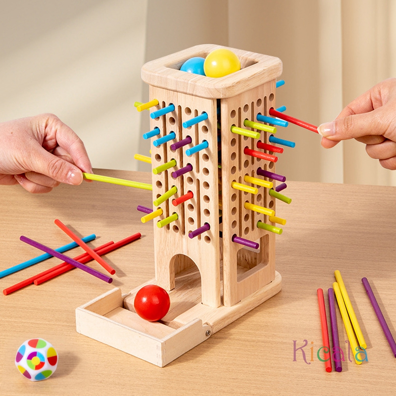 몬테소리 게임 나무 막대기 타워 장난감 스틱 주사위 운 - Dice Tower Wooden 리뷰 및 가격