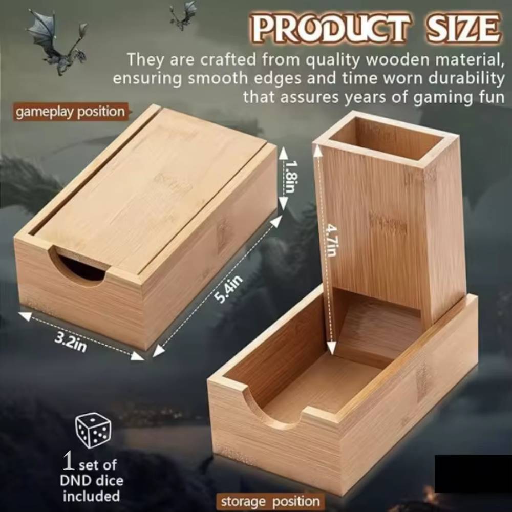접이식 다이스 타워 다이스 보관함 대나무 나무 롤링 타 - Dice Tower Wooden 리뷰 및 가격