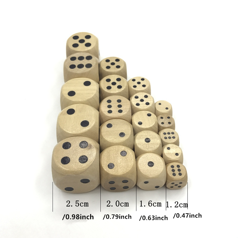 10개입 게임용 주사위 세트 12/16/20/25mm  - Dice Tower Wooden 리뷰 및 가격