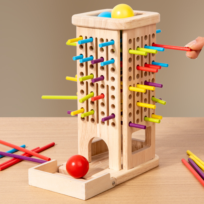 나무 막대 타워 장난감, 스틱 주사위, 운동 능력 향상 - Dice Tower Wooden 리뷰 및 가격
