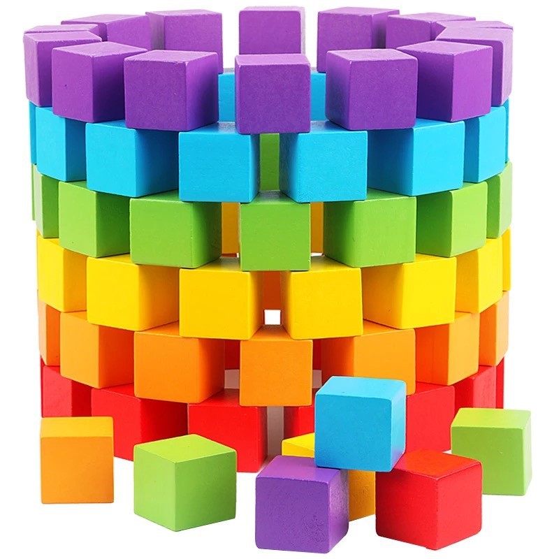 30 개/몫 2X2CM 나무 다채로운 큐브 빌딩 블록  - Dice Tower Wooden 리뷰 및 가격